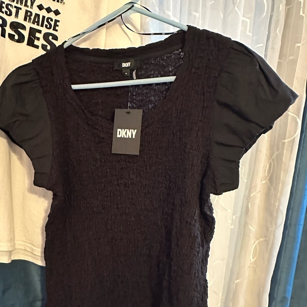 DKNY Elegant Black Blouse